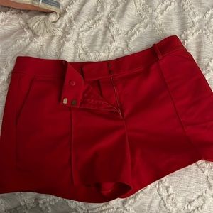 Loft Red Shorts